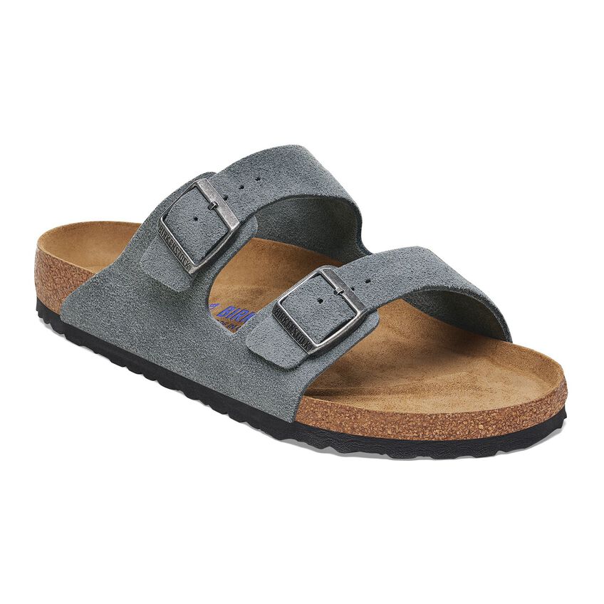 Birkenstock Arizona Suede Leather Soft Footbed Sandal