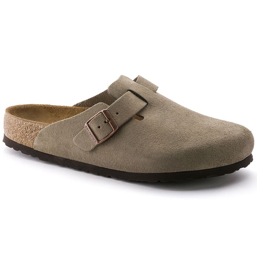 Birkenstock Boston Soft Footbed Suede Leather Clog