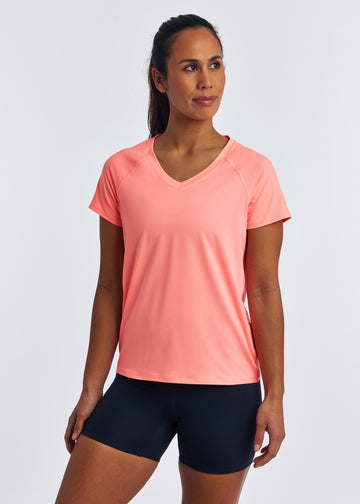 Oiselle Essential Bird V Neck Short Sleeve